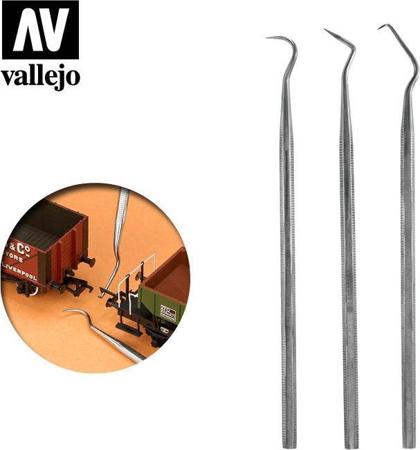 Actual product image Vallejo Set of 3 stainless steel probes (T02001)