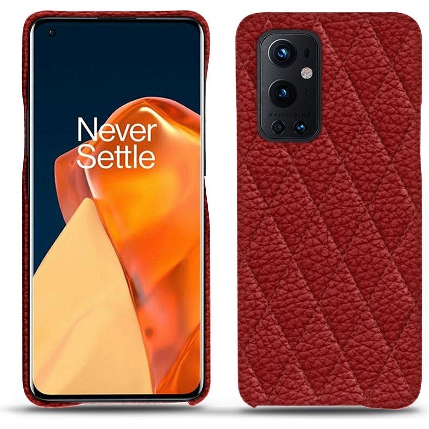 Thumbnail - Noreve Lederschutzhülle (OnePlus 9 Pro), Smartphone Hülle, Rot