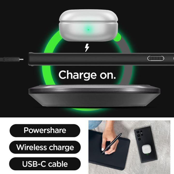 Actual product image Spigen Ultra Hybrid Case for S918B Samsung Galaxy S23 Ultra - frost black (Samsung Galaxy S23 Ultra)