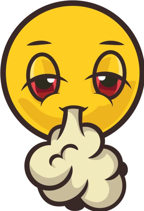 Immagine prodotto Bügelbilder Bügelbild Stoned Emoji smoke it (1 x)