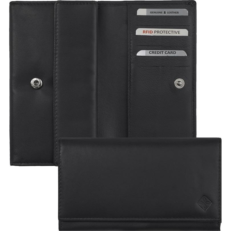 Thumbnail - Zoom, Damen, Portemonnaie, Damen Geldbörse, breit, RFID, Schwarz