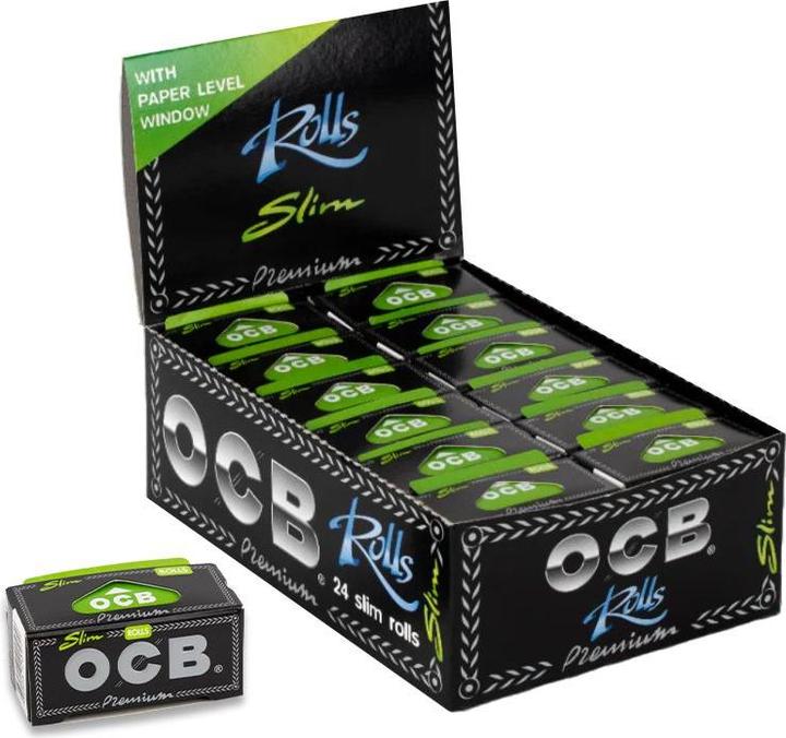 OCB Premium Slim Rolls - 24 Papes-Box