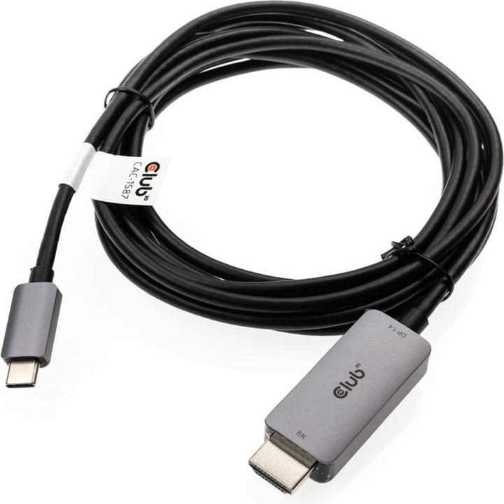 Produktbild Club 3D HDMI (Typ A) — USB C (3 m, USB Typ C, HDMI, 2.1)