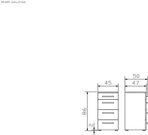 Image du produit Hasena Quatro (45 x 50 x 86 cm)