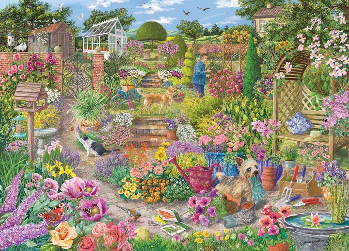 Actual product image Gibsons Puzzle 1000 pieces Garden in Bloom (1000 pieces)