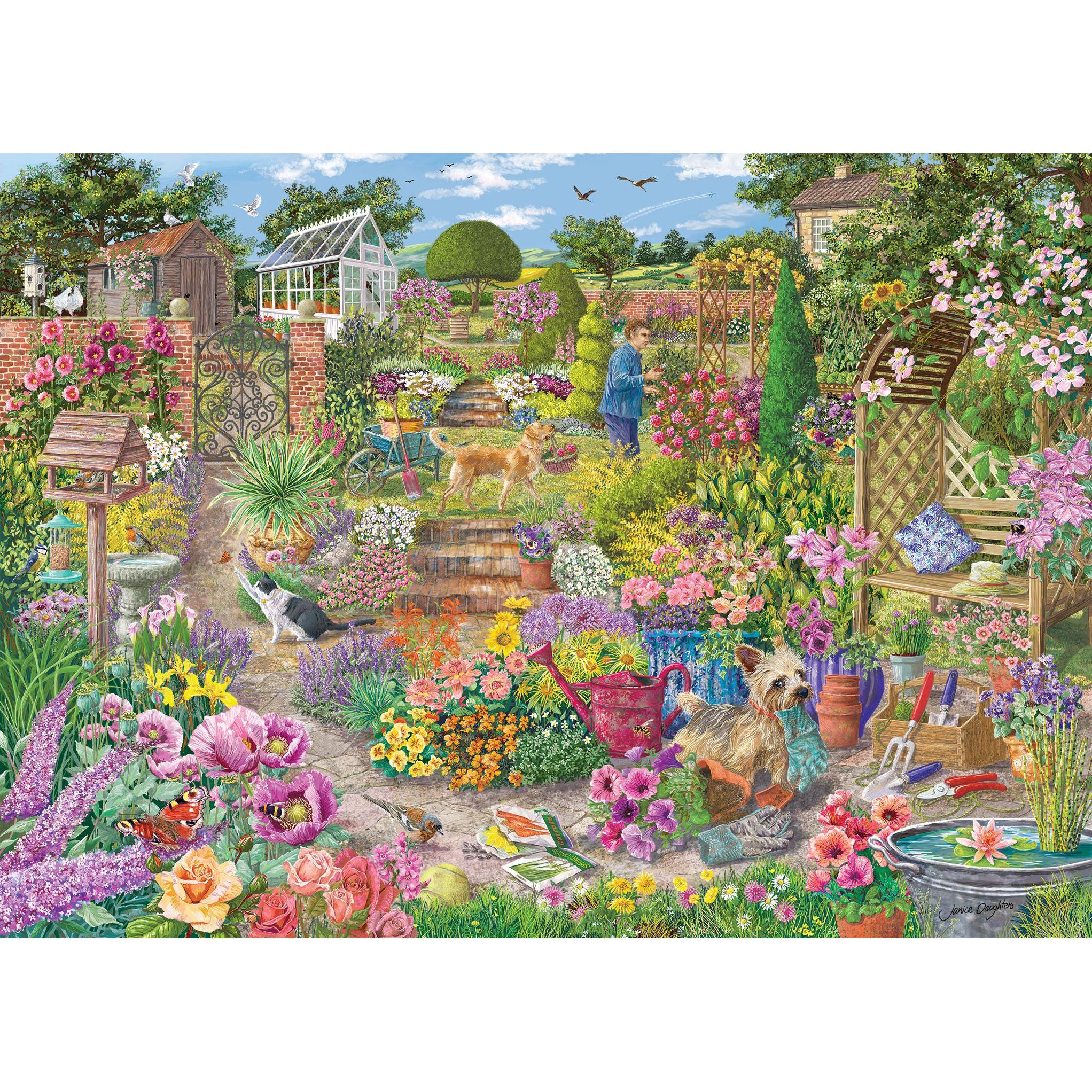 Thumbnail - Gibsons Puzzle 1000 pieces Garden in Bloom (1000 Teile)