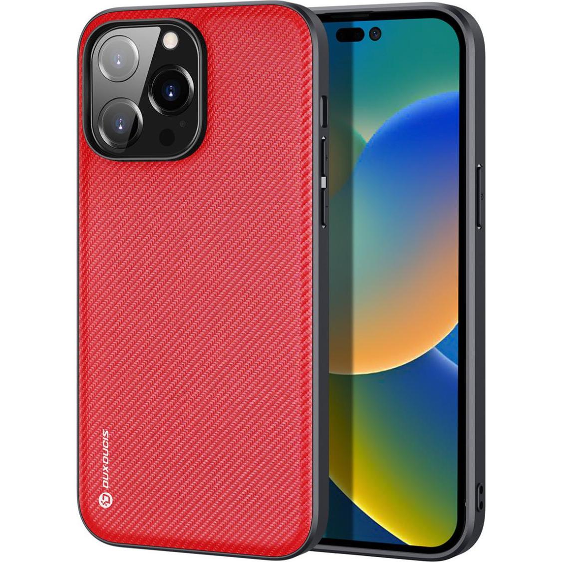 Thumbnail - Dux Ducis Fino Series Hardcase Hülle (Apple iPhone 14 Pro Max), Smartphone Hülle, Rot