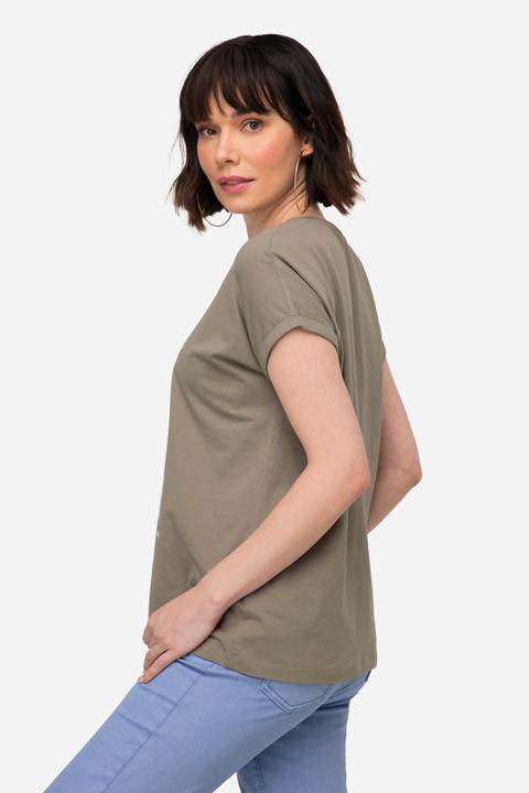 Image du produit Laurasøn T-Shirt, oversized, Frauen Motiv, Rundhals (M)