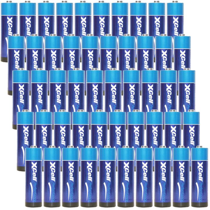 Produktbild XCell 50er-Set Batterie Typ AA (Mignon), LR06, Alkaline, 1,5V (50 Stk., AA)