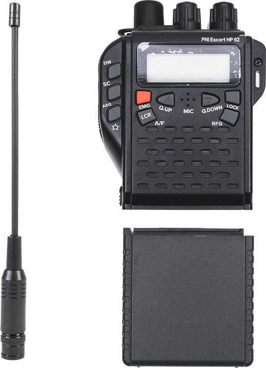 PNI Radio CB portatile Escort HP 62 con antenna BNC e portabatterie