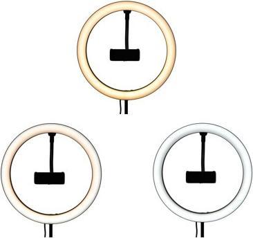 Actual product image Rio Dimmable LED Ring Light Make-up & Vlogging RL10 Ø 26.5 cm
