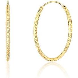 JVD, Ohrringe, Gold plated round earrings SVLE0204XD5GO - Diameter: 4 cm