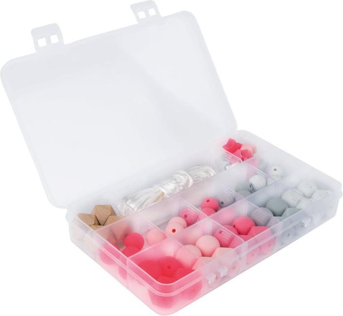 Produktbild Rayher Silikonperlen Box, rosé