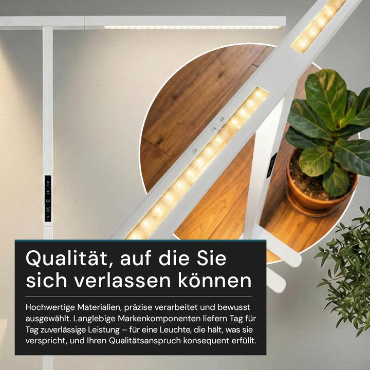 Actual product image Luxula LED office floor lamp - Slim Line, Duo (5000 lm)