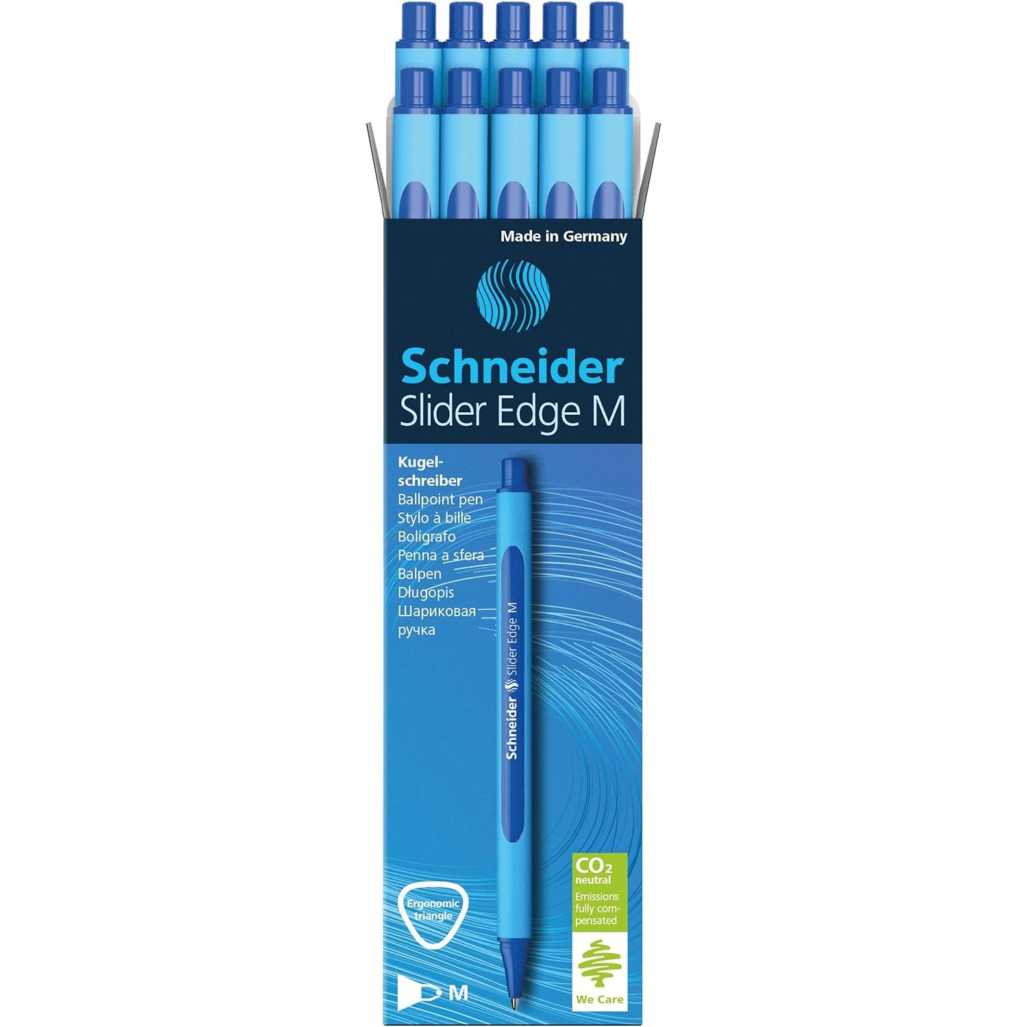 Thumbnail - Schneider, Schreibstifte, Kugelschreiber Slider Edge (Blau, 10 x)