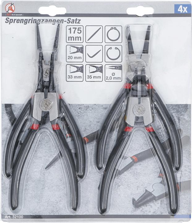 Actual product image BGS Snap ring pliers set (175 mm)