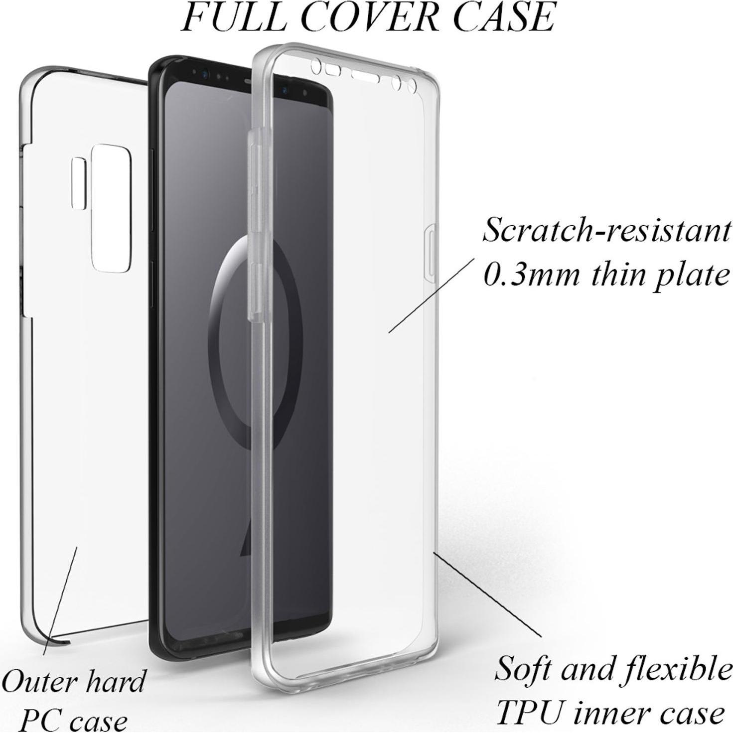 Thumbnail - Nalia 360 Grad Handyhülle (Samsung Galaxy S9+), Smartphone Hülle, Transparent