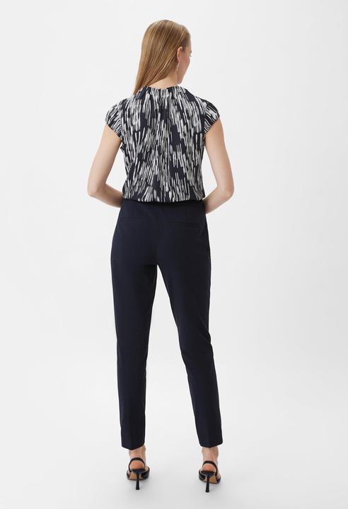 Produktbild Comma Bluse Geraffte Bluse mit All-over-Print (40)