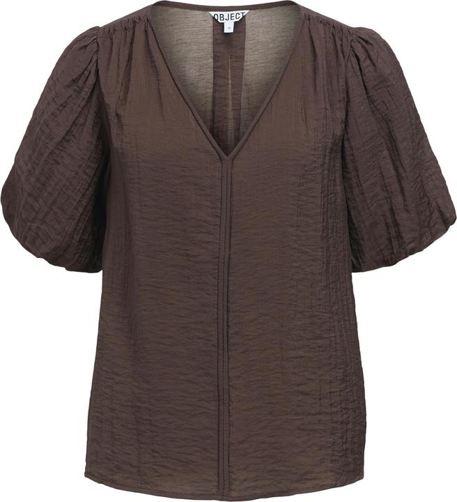 Produktbild Object V-Ausschnitt Puffärmel Bluse (38)