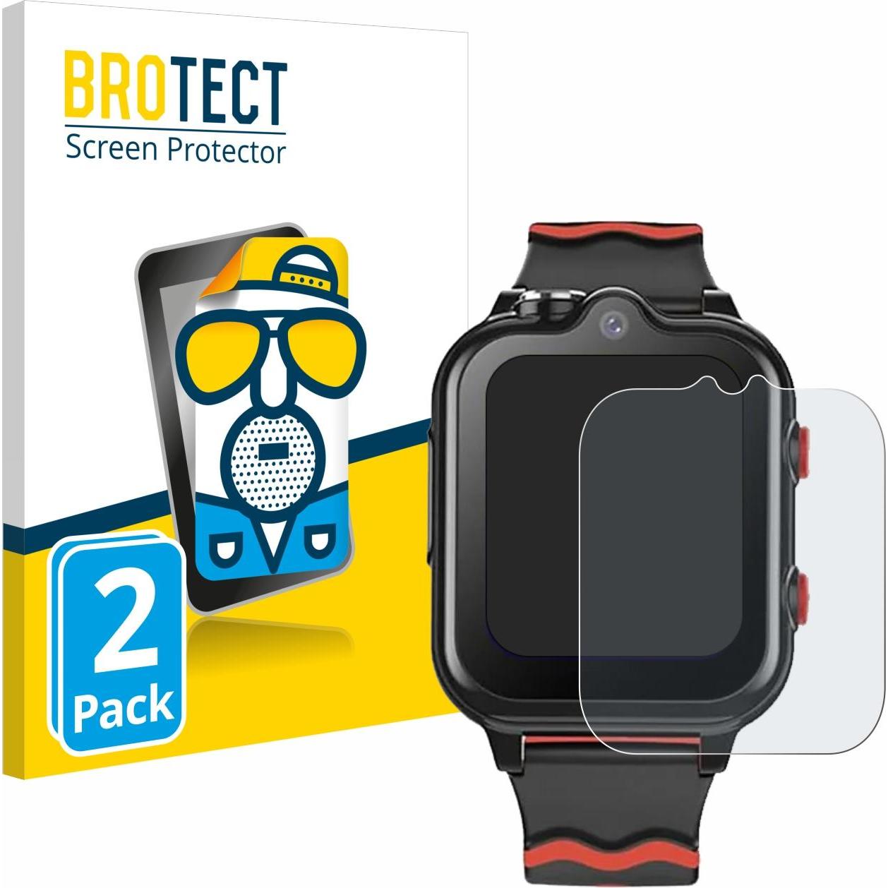 BROTECT Entspiegelungsfolie Displayschutz Displayschutzfolie Folie Matt, Smartwatch Schutzfolie, Grau