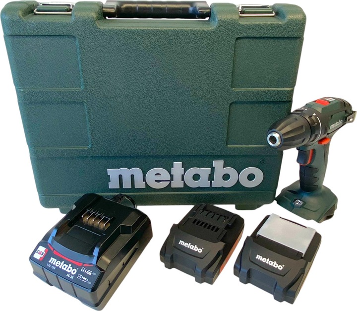 Immagine prodotto Metabo Trapano avvitatore a batteria BS 18 18 V 48 Nm ( 602207550 ) + 2x batteria 1,5 Ah + (Batteria ricaricabile)