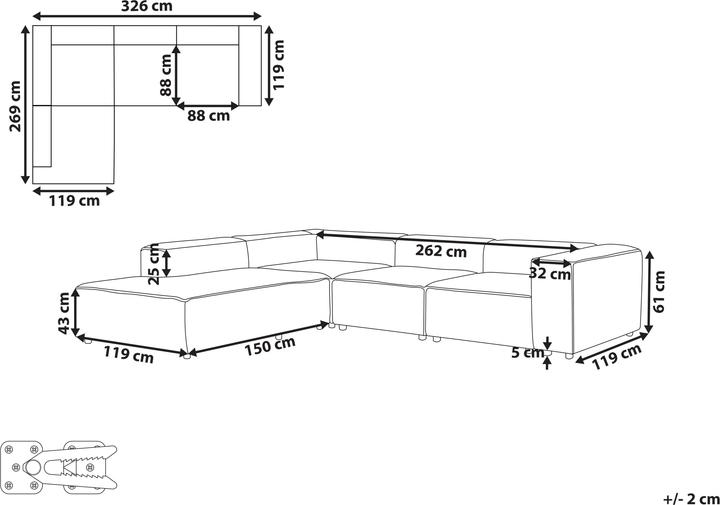 Immagine prodotto Beliani Ardal (Divano ad angolo)