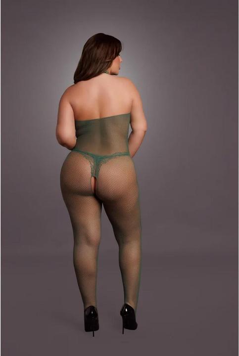 Actual product image Le Désir Fishnet and Lace Bodystocking - Queen Size (3XL, 4XL, XL, XXL)