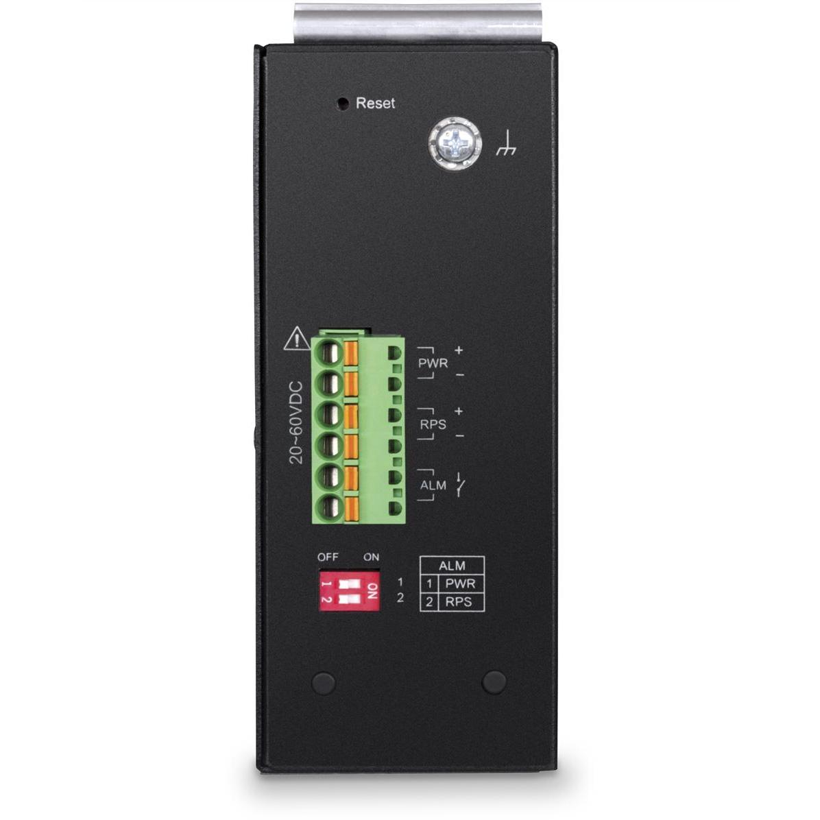 Thumbnail - Trendnet Industrie Switch 6 Port Gbit L2 Managed DIN-Rail (6 Ports), Netzwerk Switch, Schwarz