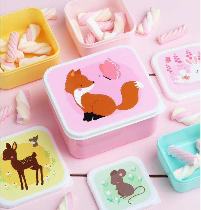 Produktbild A Little Lovely Company Lunch & Snackbox Forest Friend SBSEFO27