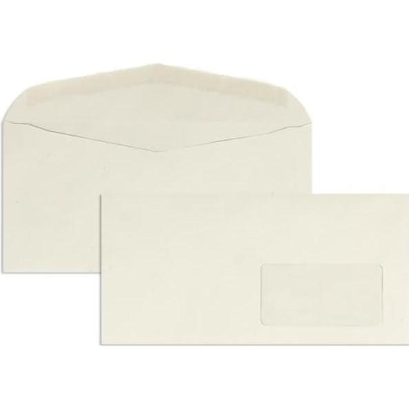 Blanke, Briefumschlag, Kuvertierhüllen DIN C6/5 80g/qm RC gummiert Fenster rechts VE=1000 Stück grau (C6/5, 1000 x)
