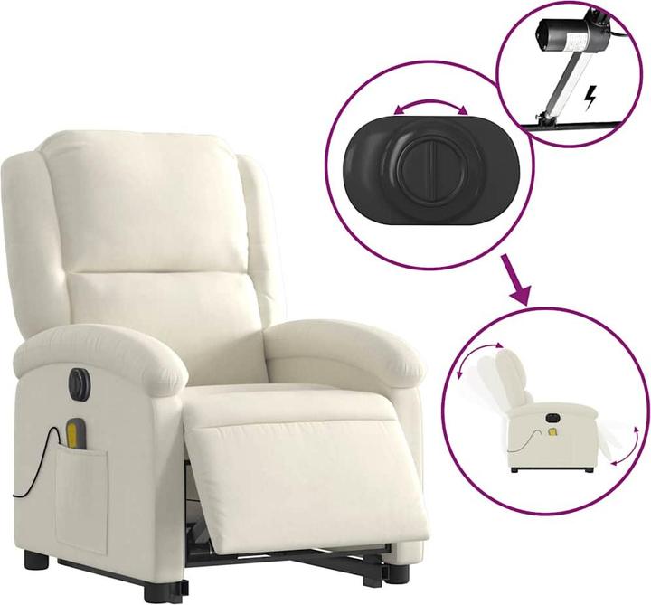 Immagine prodotto vidaXL Sedia per massaggi con aiuto in piedi in velluto