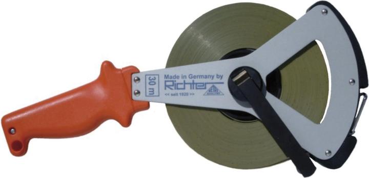 Richter Frame Steel measuring tape Metri 100 m white lacquered Start B Accuracy II (100 m)