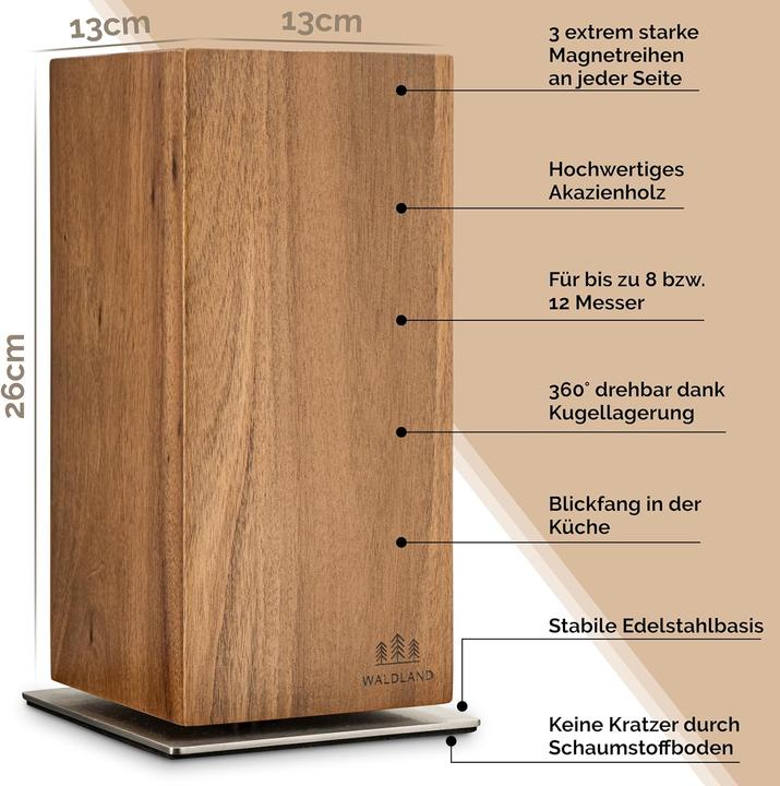 Produktbild Waldland Magnetmesserblock