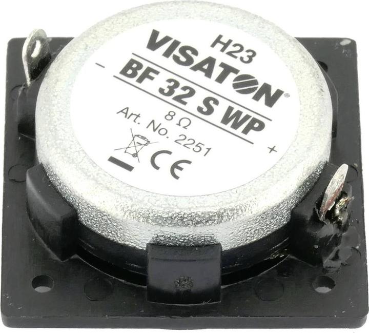 Produktbild Visaton BF 32 S WP - 8 Ohm 1.3 Zoll 3.2 cm Breitbänder 8 Ω Schwarz Aluminium-Me