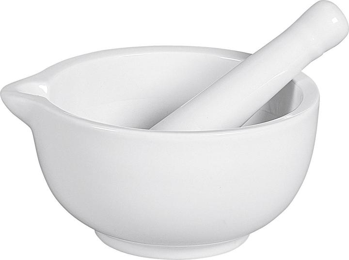 Bitto Mortaio in ceramica Ø15cm bianco