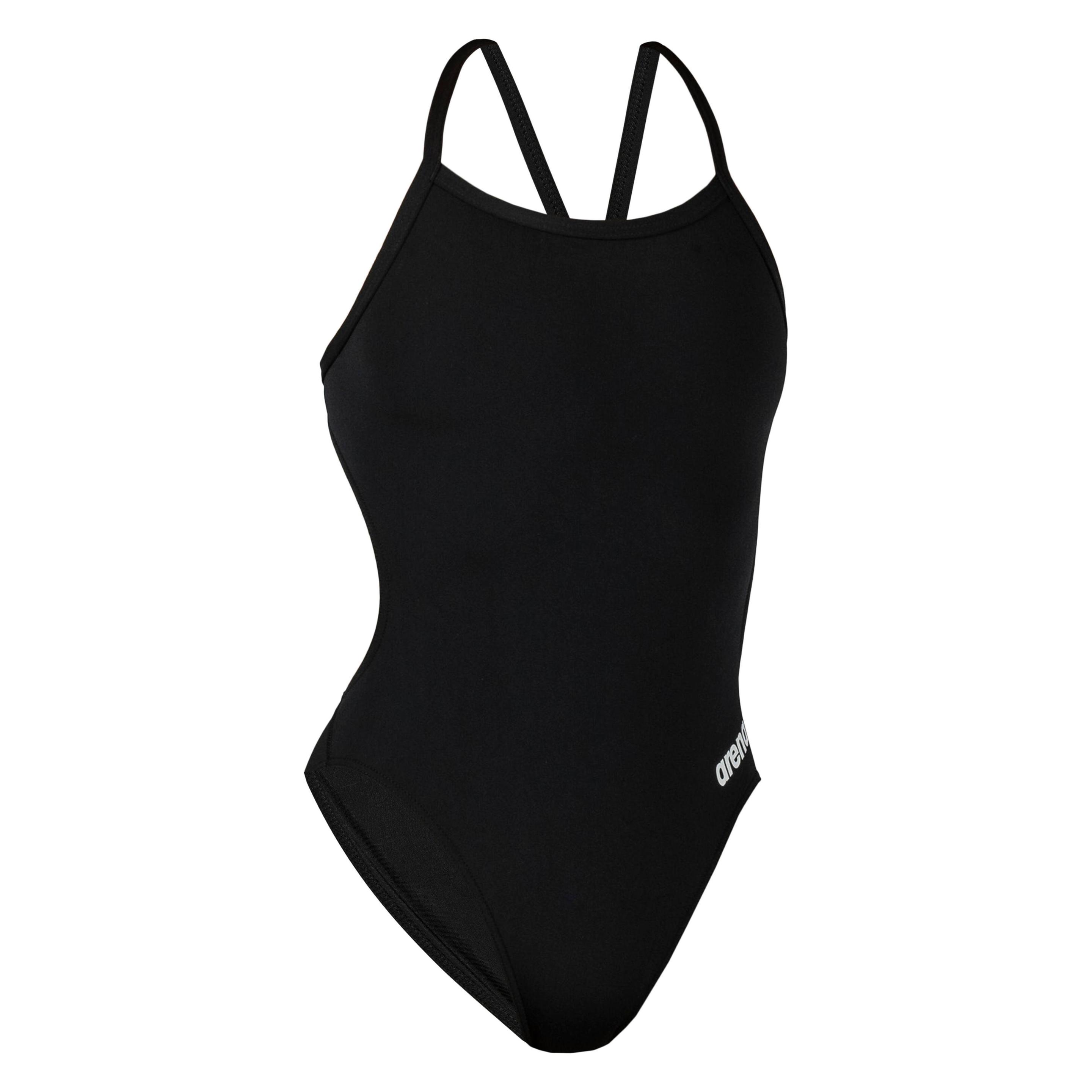 Arena, Damen, Badeanzüge, W Team Swimsuit Challenge Solid, Schwarz, (28, 32, 34, Xs)
