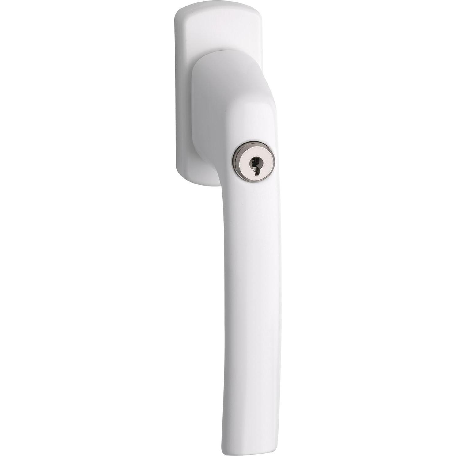 Maco, Türgriff + Fenstergriff, Fenstergriff HARMONY - Sperrzylinder, VK 7x43 mm, Alu weiss (Türgriff)