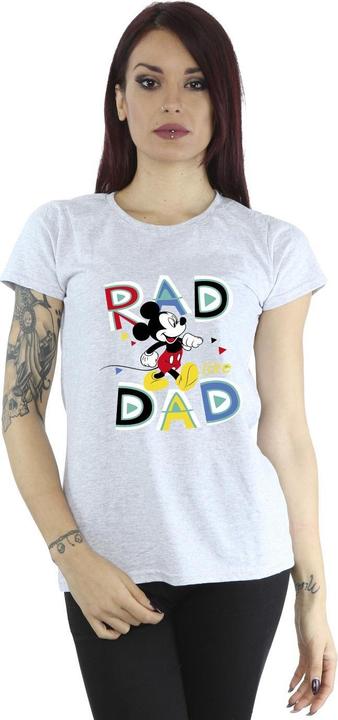 Actual product image Disney Womens/Ladies Mickey Mouse Rad Dad Cotton T-Shirt (L)