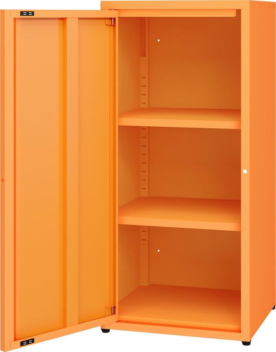 Actual product image En.Casa Metallschrank Burlöv Stahl Orange (88 x 40 x 35 cm)