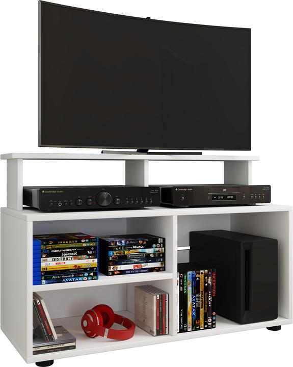 Actual product image VCM Wood TV Lowboard TV Cabinet Console TV Table TV Glass Balansia (90 x 36 cm)