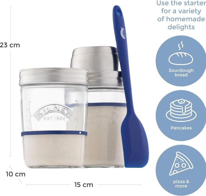 Image du produit Kilner Kit de démarrage de bocal de fermentation 350 ml, 2 pièces (2 pcs, 0.35 l)