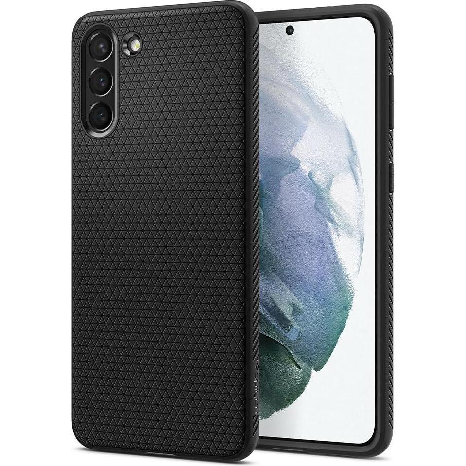 Spigen Liquid Air (Samsung Galaxy S21+), Smartphone Hülle, Schwarz