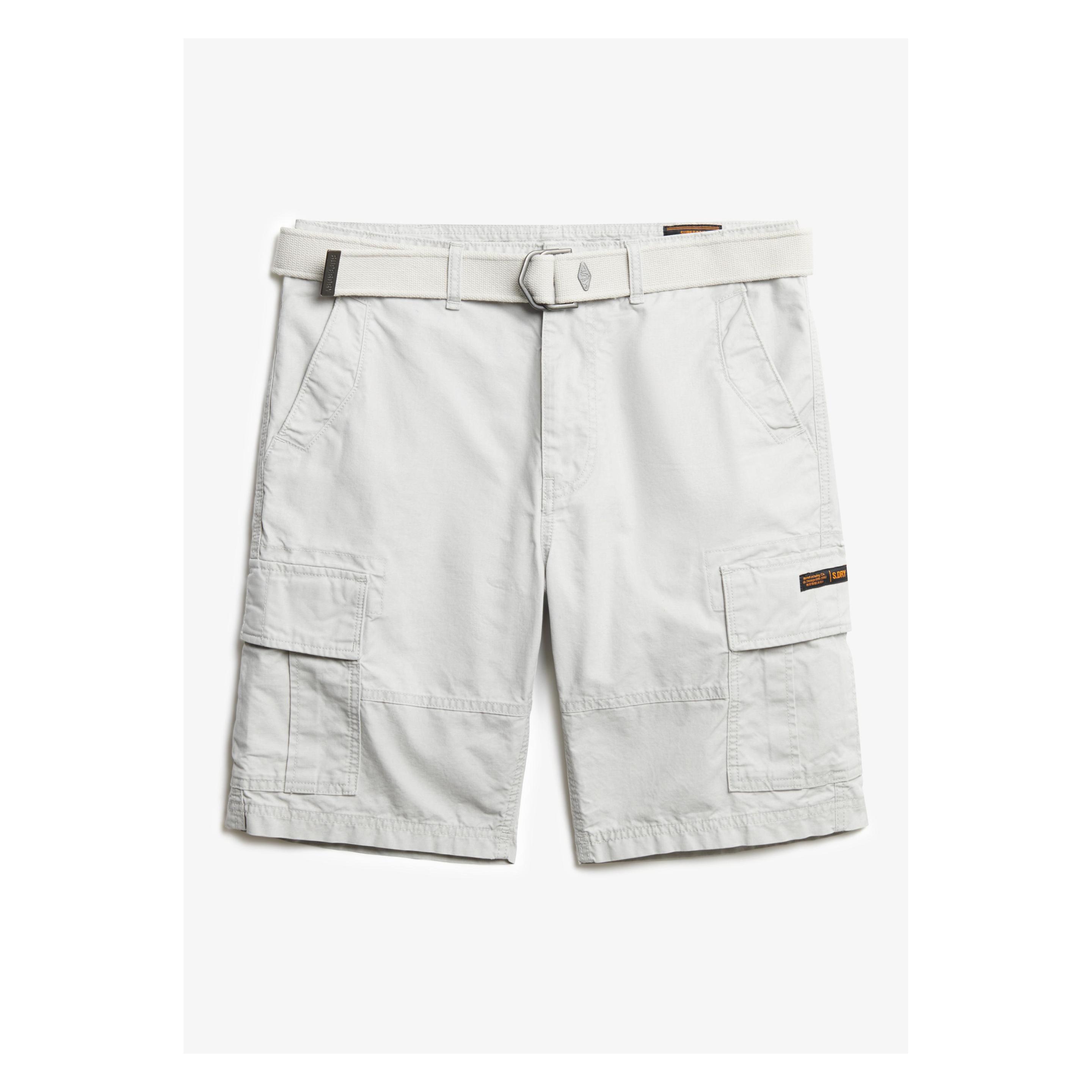 Superdry, Herren, Shorts, Schwere Cargo-Shorts, Weiss, (28)