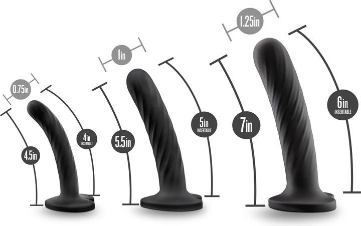 Actual product image Blush Twist DildoKit 3teiliges Set