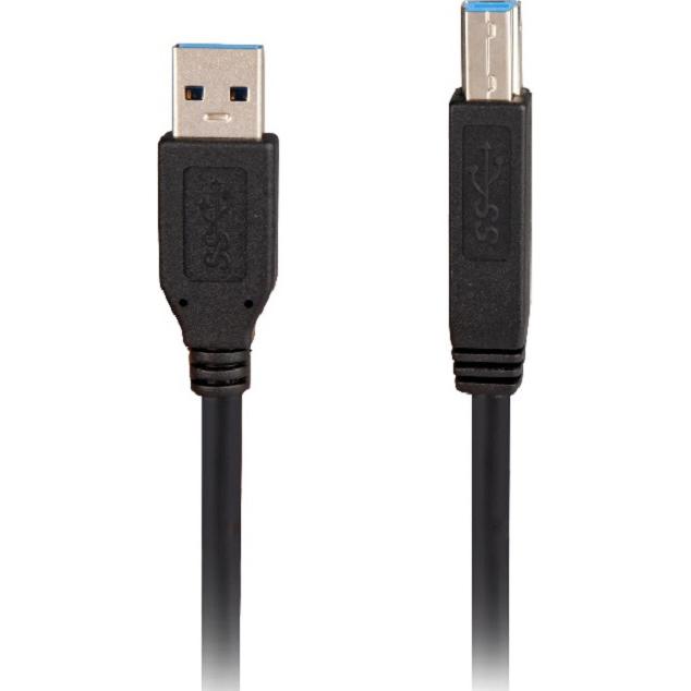 Thumbnail - Sharkoon USB 3.0 Stecker A auf Stecker B (5 m, USB 3.0), USB Kabel