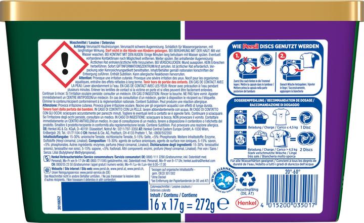 Productafbeelding Persil 4in1 Schijven Kleur (16 Wascycli, Peulen wassen)