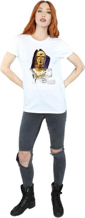 Image du produit Star Wars - T-shirt THE LAST JEDI C-3PO BRUSHED - Femme (S)