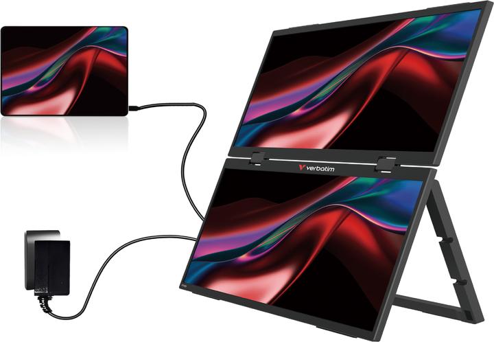 Image du produit Verbatim Portable 15.6" FHD Dual Monitor (1920 x 1080 pixels, 15.60")