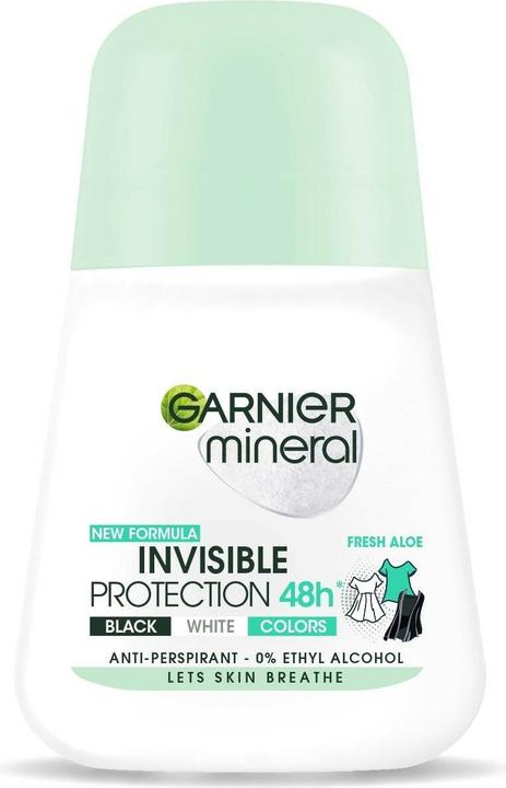 Immagine prodotto Garnier Protezione Invisibile 48H Donna Roll-On Antitraspirante Palla Fresca Aloe 50Ml (Roll-on, 50 ml)