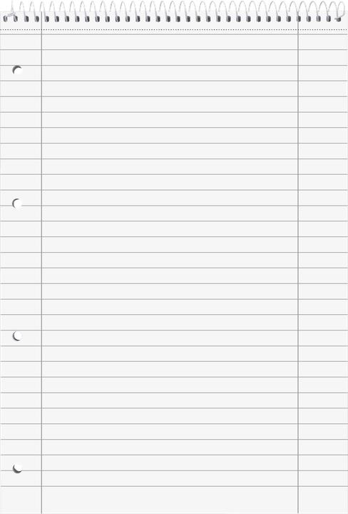 Actual product image College pads Student Premium ruling DIN A4 inner and outer margin (A4, Lined, No binding)